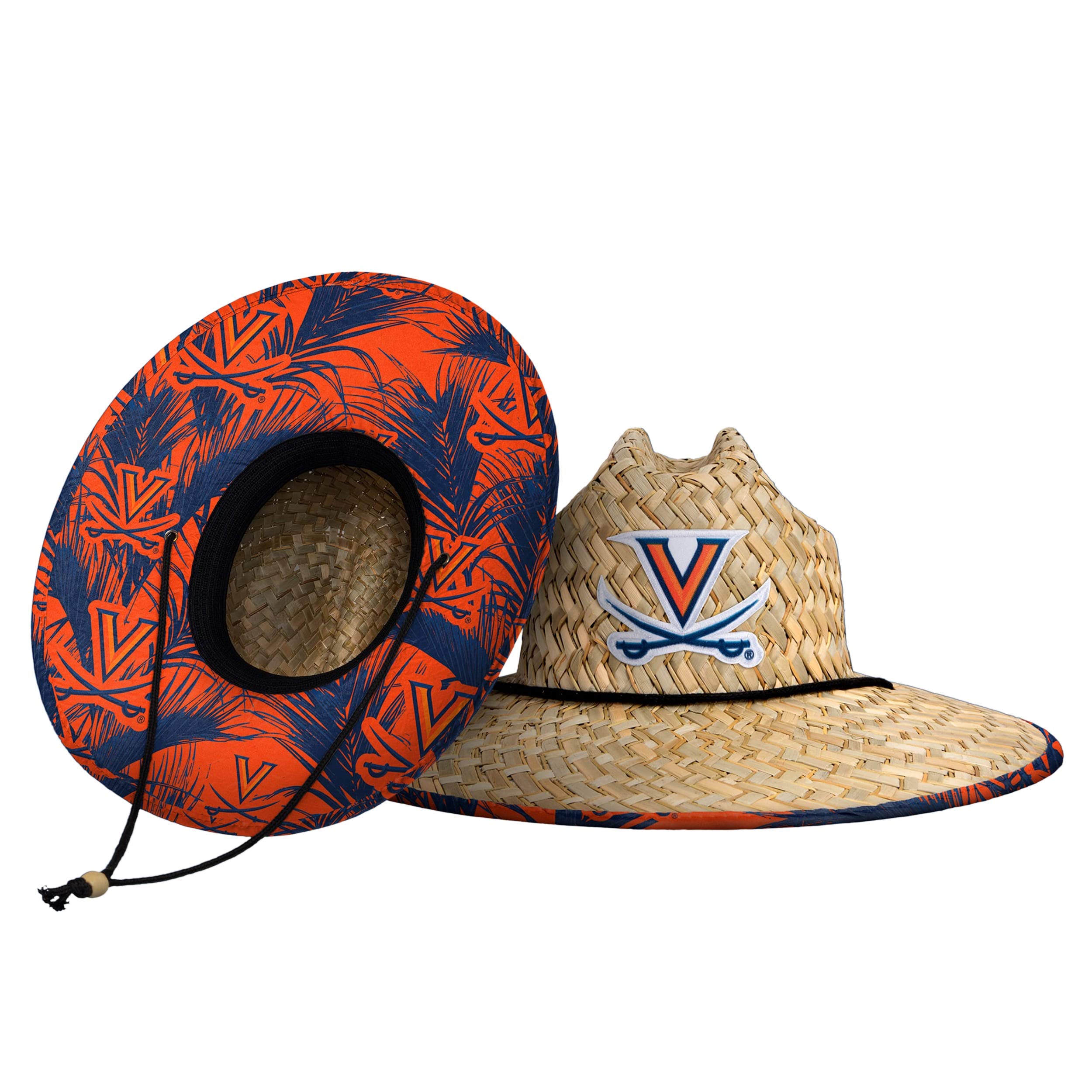 FOCO Virginia Cavaliers NCAA Floral Straw Hat