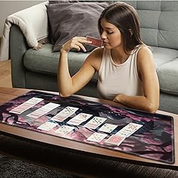 Tabletop Card Playmat with Stitched Edges, 24 x 14
