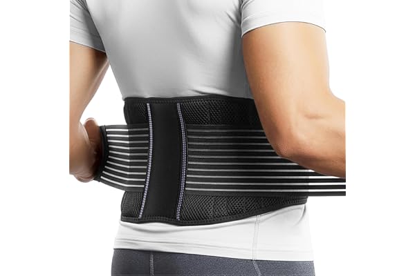 BraceUP Back Support, Back Brace for Men and Women - Lumbar Support Lower Back Belt for Back Pain Relief, Herniated Disc, Hea