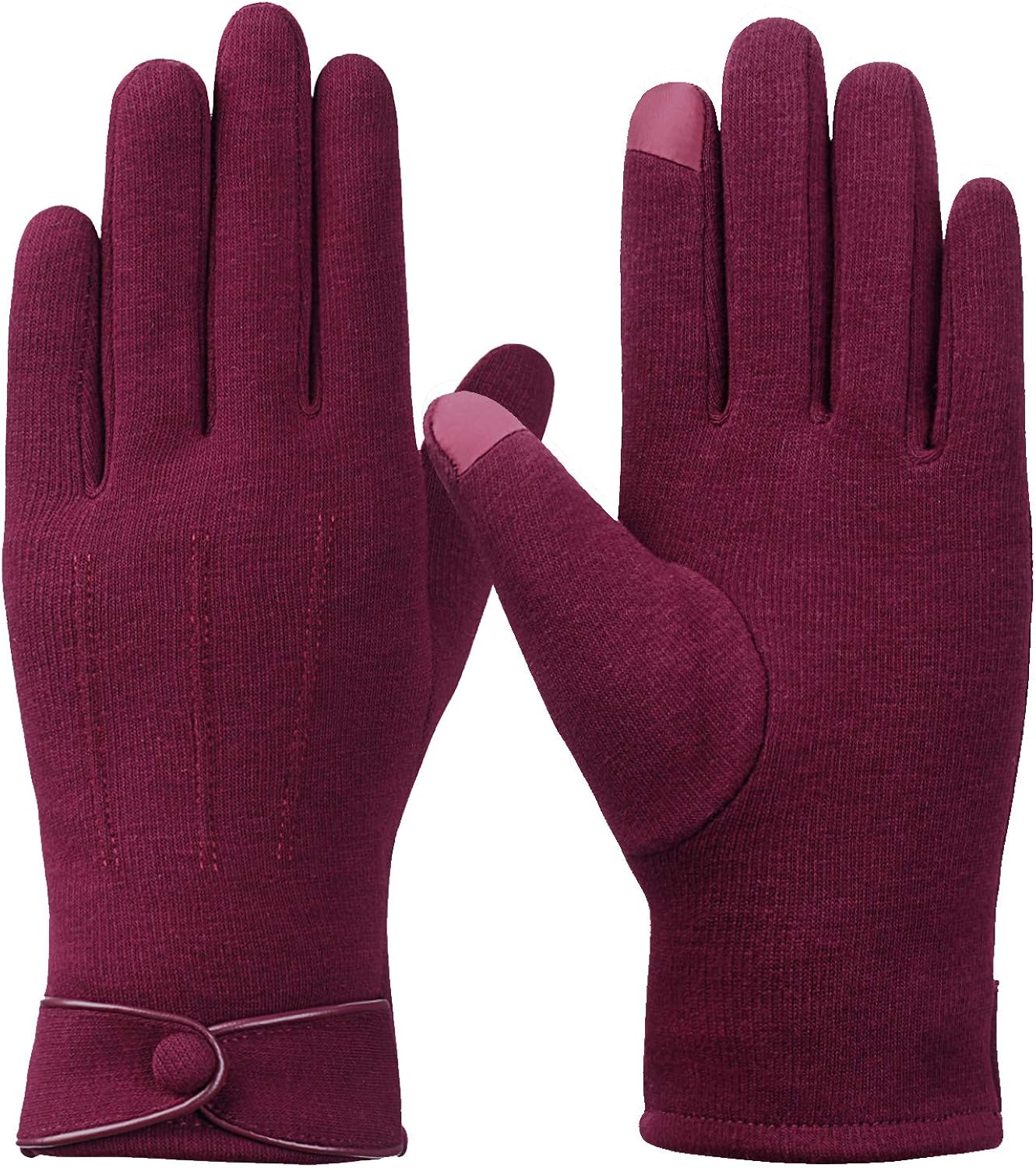 Womens Winter Gloves Touchscreen Warm Gloves Windproof Gloves for Women Girls with Lining Glove, Black at  Women’s Clothing store