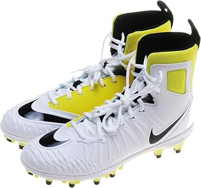 white and yellow football cleats