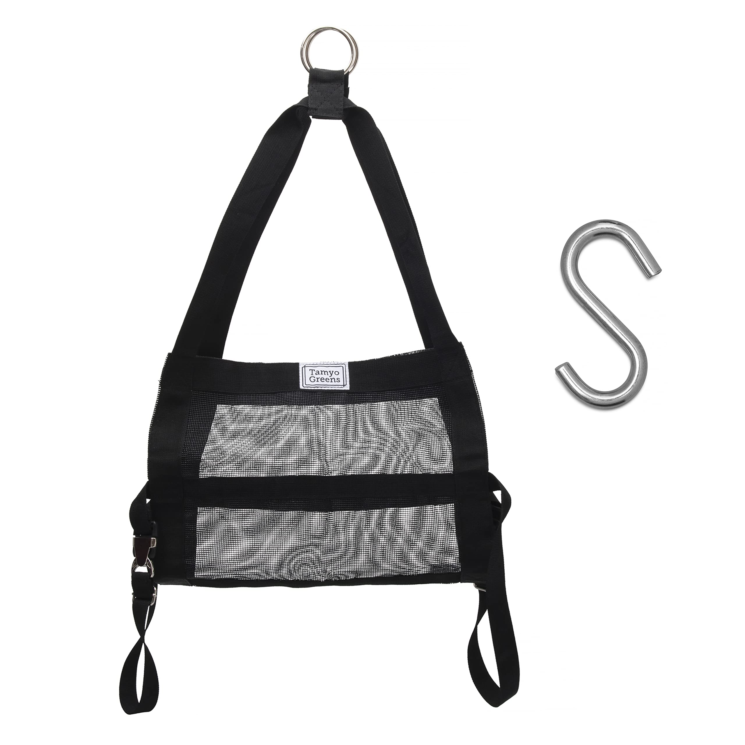 Tamyo Greens Calf Sling - Hanging Device for Weighing Baby Lambs, Alpacas, Newborn Ranch Animals - Holds up to 90 Kgs - Heavy-Duty Polyester, Strong D Rings - Complete with Sturdy S Hook