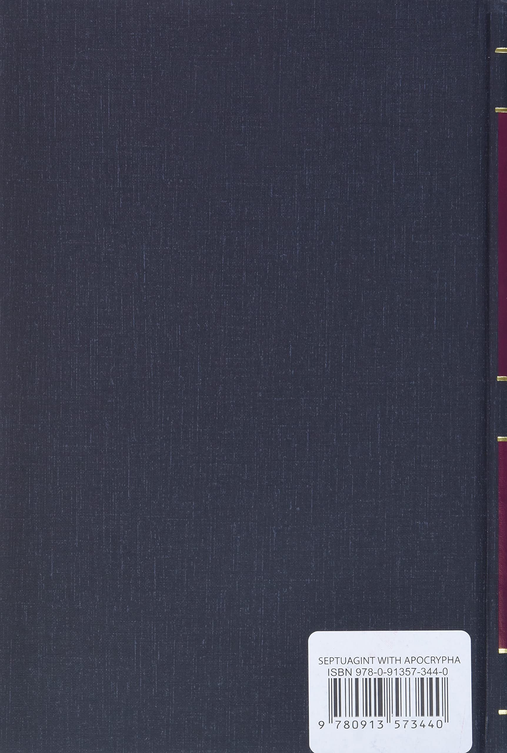The Septuagint with Apocrypha: Greek and English The Septuagint with Apocrypha: Greek and English Hardcover