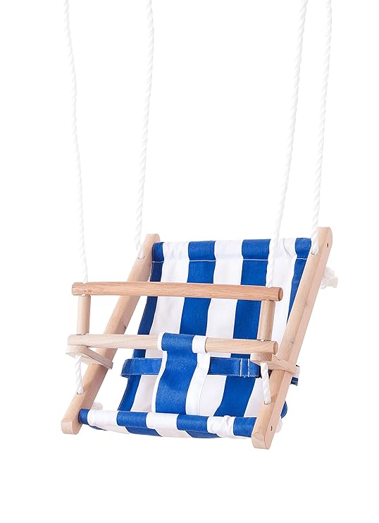 Beluga Spielwaren 70205 - TWIPSOLINO Babyschaukel, Blau/ Weiß