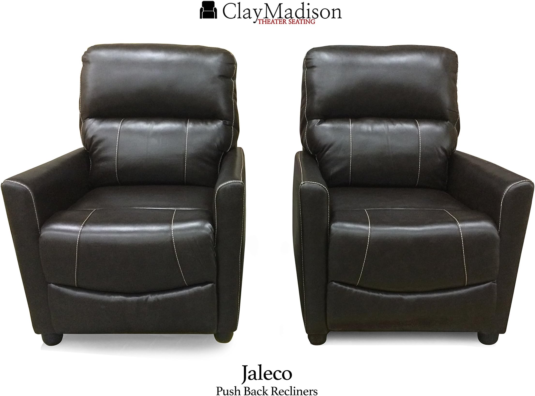 RV Push Back Recliner Chair, Jaleco Collection by Clay Madison, Pushback Chair (2 Chairs, Rockwood)