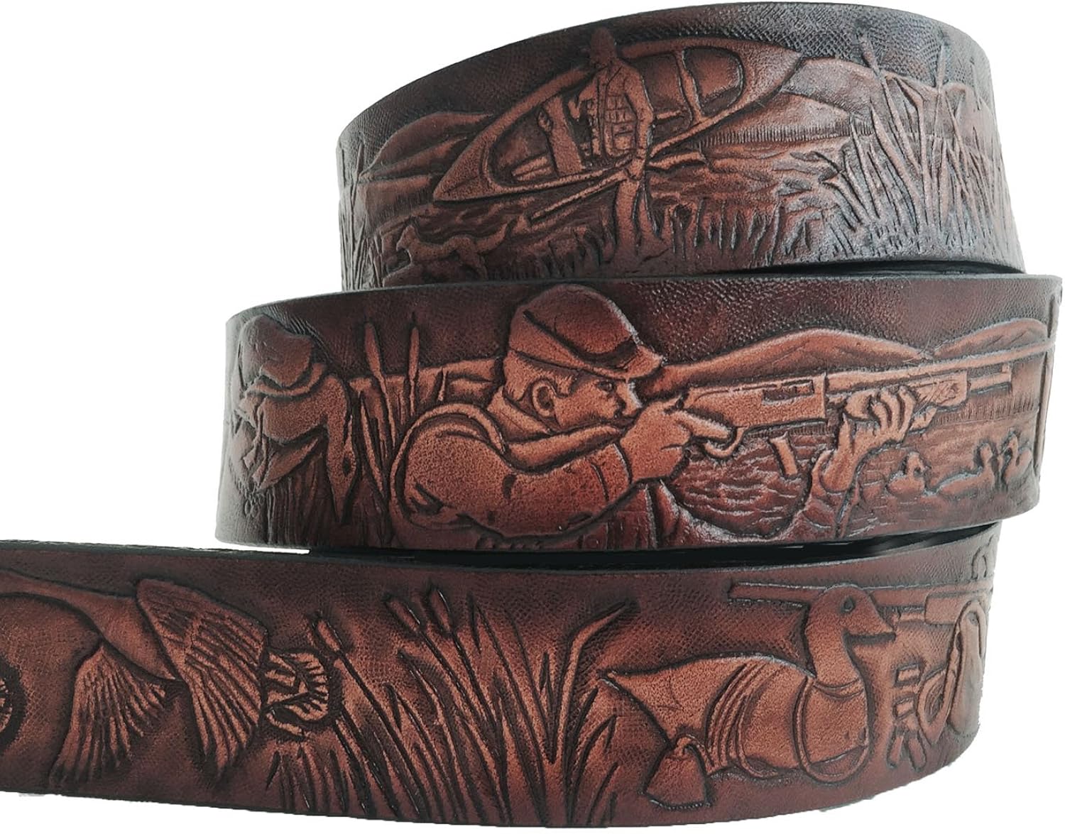 leather belt with name on back