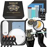 SFAED Card Care Clean Kit,17-in-1 Card Cleaning and Polishing Restoration Kit, Trading Card Cleaning Box with Cleaning Spray 