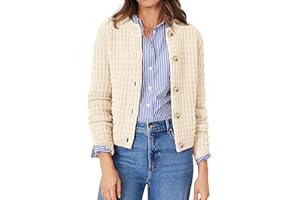PRETTYGARDEN Women's Knit Cardigan Sweaters Casual Long Sleeve Open Front Button Down Trendy Jackets Outerwear