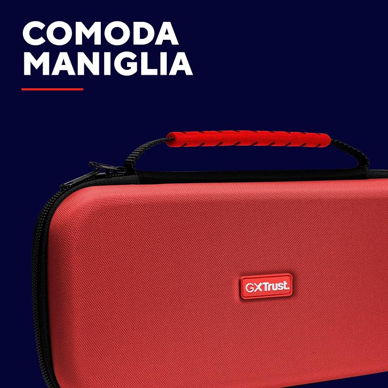 Custodia Nintendo Switch 2, Cover Protettiva, Rosso/Blu