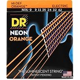 DR Strings NEON Electric Guitar Strings - .009-.042 Light, Orange