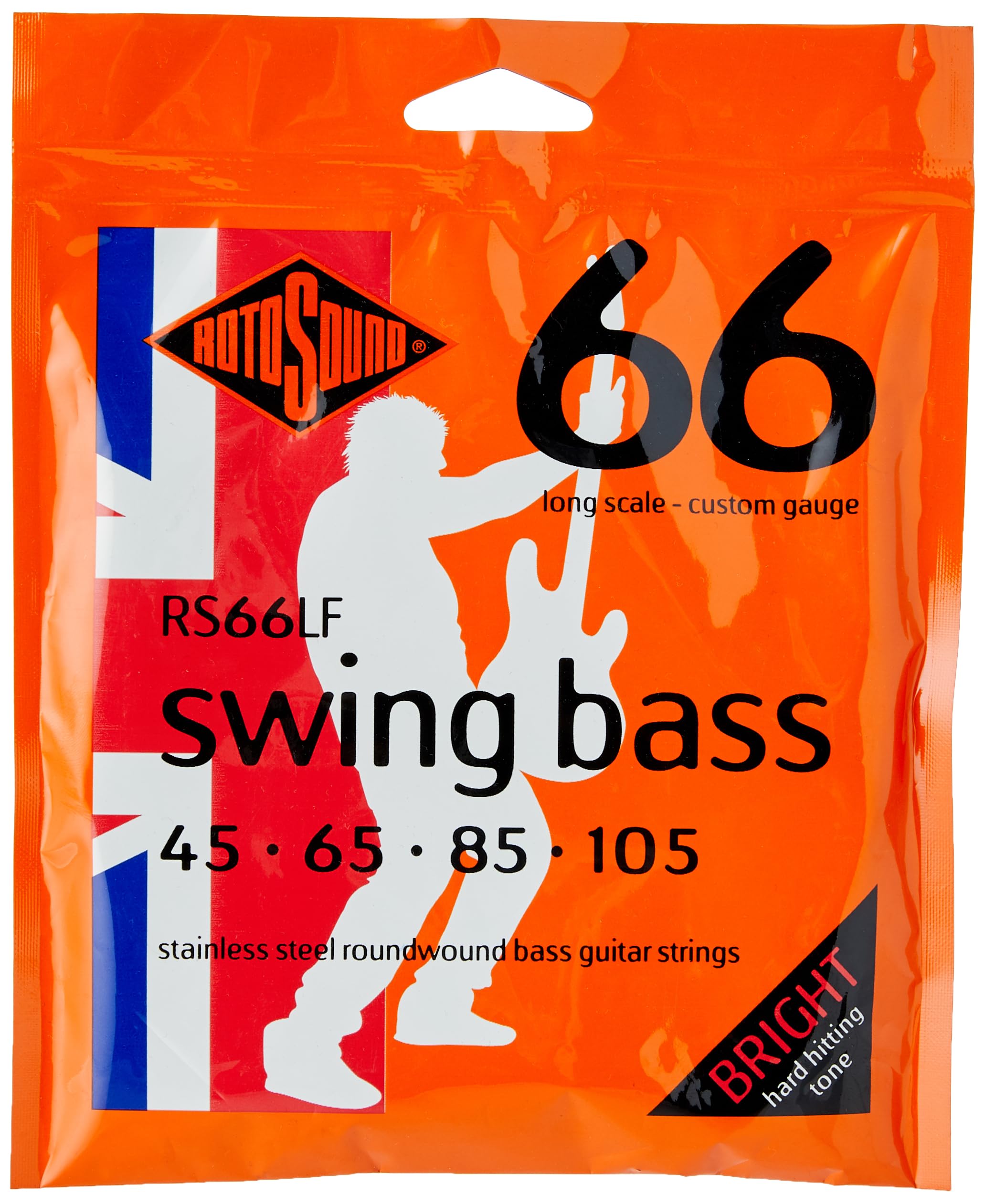Rotosound Strings for Electric Bass SWING 66 STAINLESS SETS 4-string RS66LF Stainless Custom 45-105