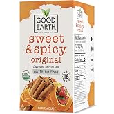 Organic Sweet &amp; Spicy Herbal Caffeine Free Good Earth Teas 18 Tea Bag