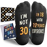 HAPPYPOP Birthday Socks for Men Women - Gifts for 30 31 32 33 34 35 36 37 38 39 40 Year