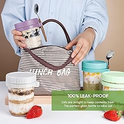 KITCHOP Overnight Oats Containers with Lids and