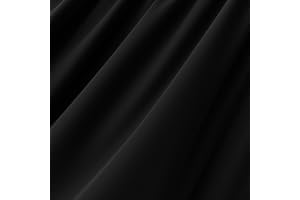 FABRICLA Nylon Spandex Fabric - Matte Tricot Swimsuit Fabric by The Yard - 80% Nylon, 20% Spandex - 4-Way Stretch Fabric - 60" Wide - Swimwear, Sports, Dance, Lining Fabric - 1 Yard Black Nylon Fabric