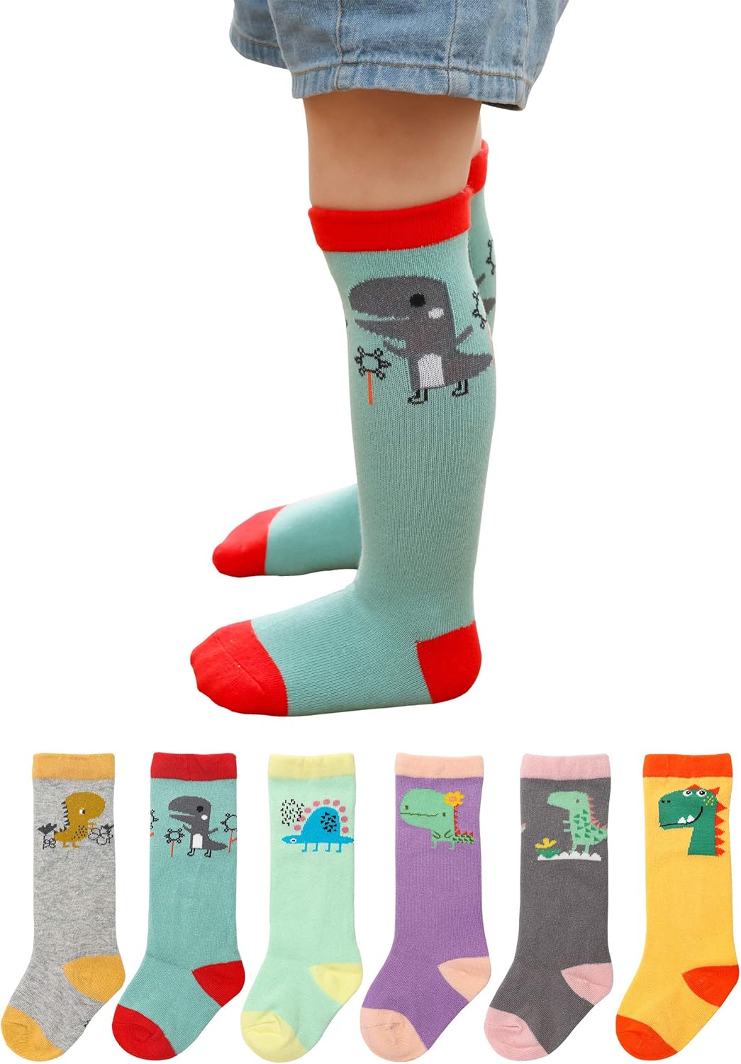 Buy Dicry Baby Knee High Socks Unisex Boys Girls Dinosaur Socks Animal