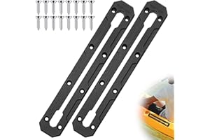 Omoojee Kayak Track, Kayak Low Profile Track, Kayak Gear Track Mount Accessories for Fishing Rod Holder, Cup Holder, Anchor Cleats, 2 Pack