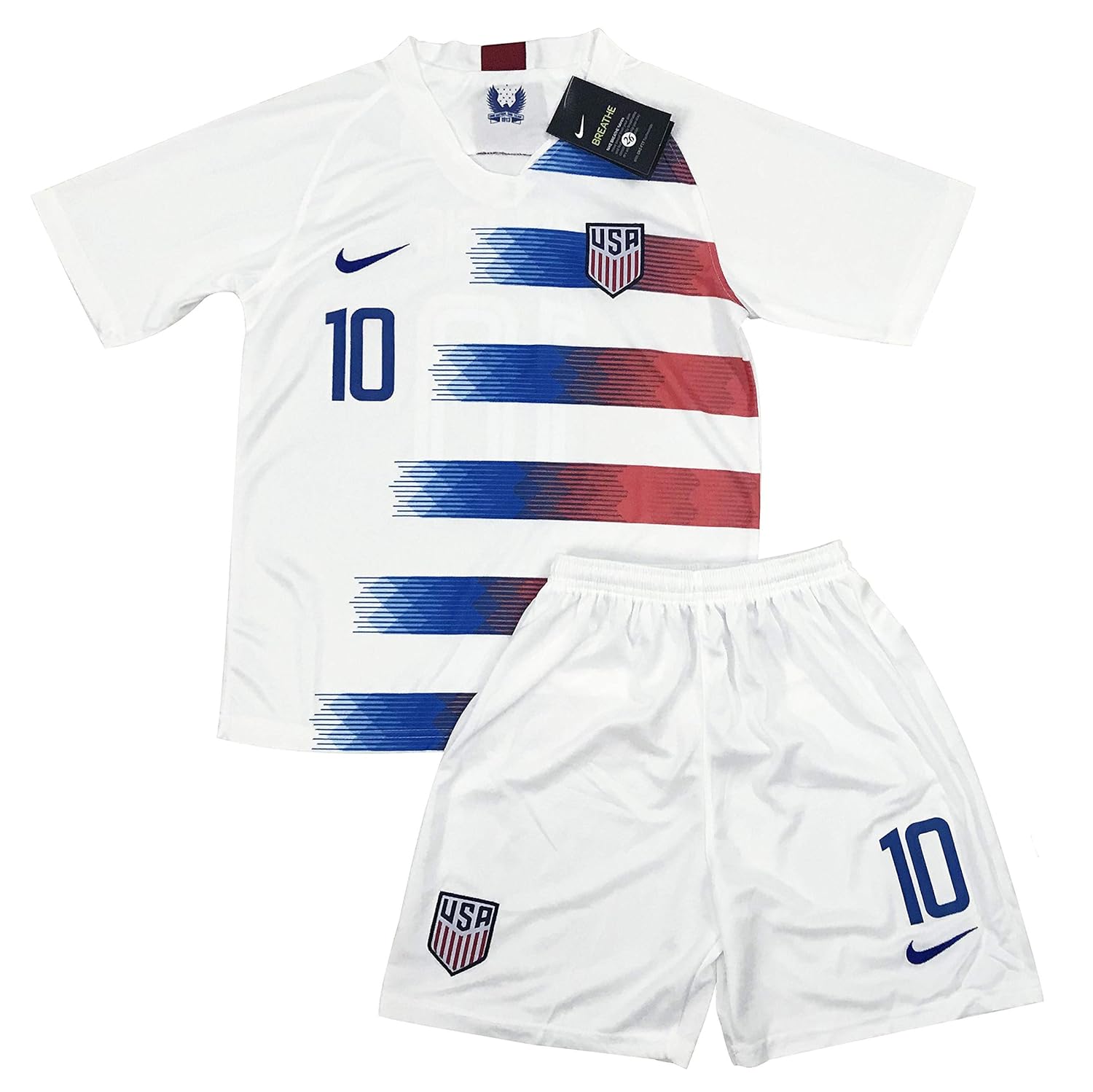 Newsmada Com Team Sports Clothing New 18 19 Carli Lloyd 10 Usa National Team Home Soccer Jersey Shorts For Kids Youths