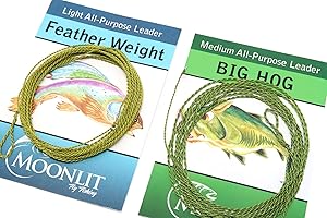 All-Purpose Leader Combo with Moonlit Featherweight & Big Hog Furled Fly Fishing Leaders