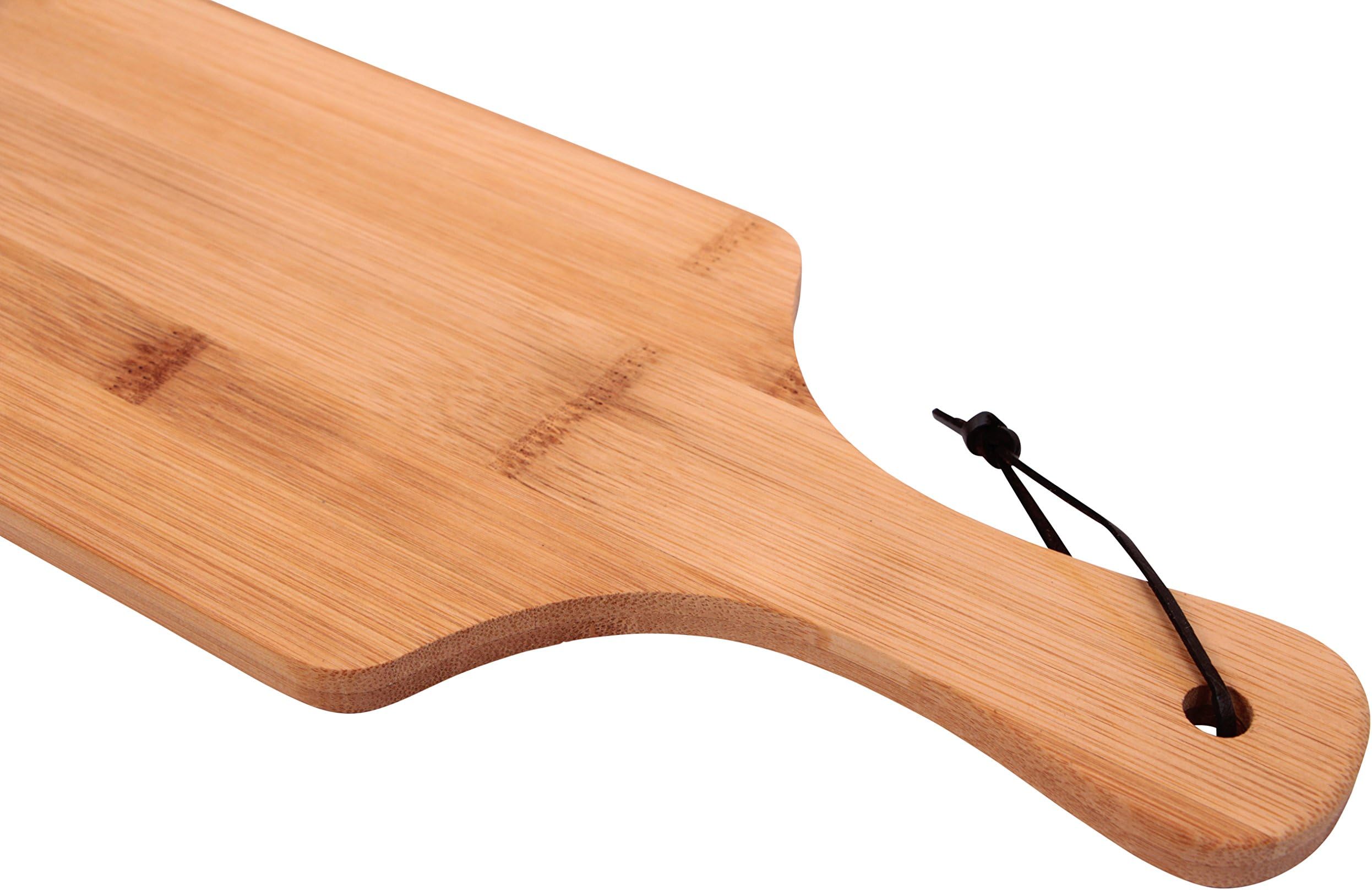 Bamboo Cutting Boards - Premium Small, Medium & Large Wood, Bamboo Chopping Board Sets by Ergo Kitchen Accessories (Medium Bread Cutting Board)