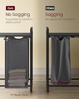 VASAGLE 4-Compartment Laundry Hamper with Pull-Out Liners 160 L Slate Gray view 5