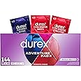 Durex Adventure Pack | Mix of Smooth & Ribbed Condoms | Variety Pack | Regular Fit Latex Condoms (Includes Sensitive, Stimulating, & Intense), 144 ct