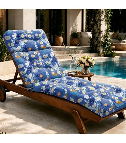Amazon.com: Outdoor Lounge Chair Cushions Waterproof 75.1x22.8x4.7