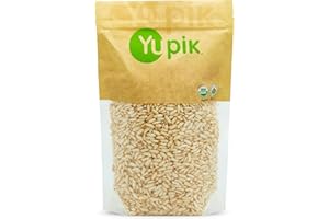 Yupik Organic Puffed Brown Rice, 200 g, Gluten-Free, Non-GMO, Kosher, Vegan, Popped Rice, Made from Whole Grains, Sugar-Free,