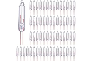 Mudder 100 Pcs Mini Christmas 2.5 Volt Replacement Light Bulbs for Christmas Trees Decorative Light Supplies Indoor Outdoor Xmas Decor, 0.17 Ampere, 0.42 Watt (Clear)