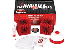 Shashibo Battle Shapes Magnetizing Puzzle Game – Play Solo or with a Friend - Challenging Shape Shifting Box Game for Adults & Kids Ages 8+ with Puzzling Twists and Turns by Fun in Motion Toys
