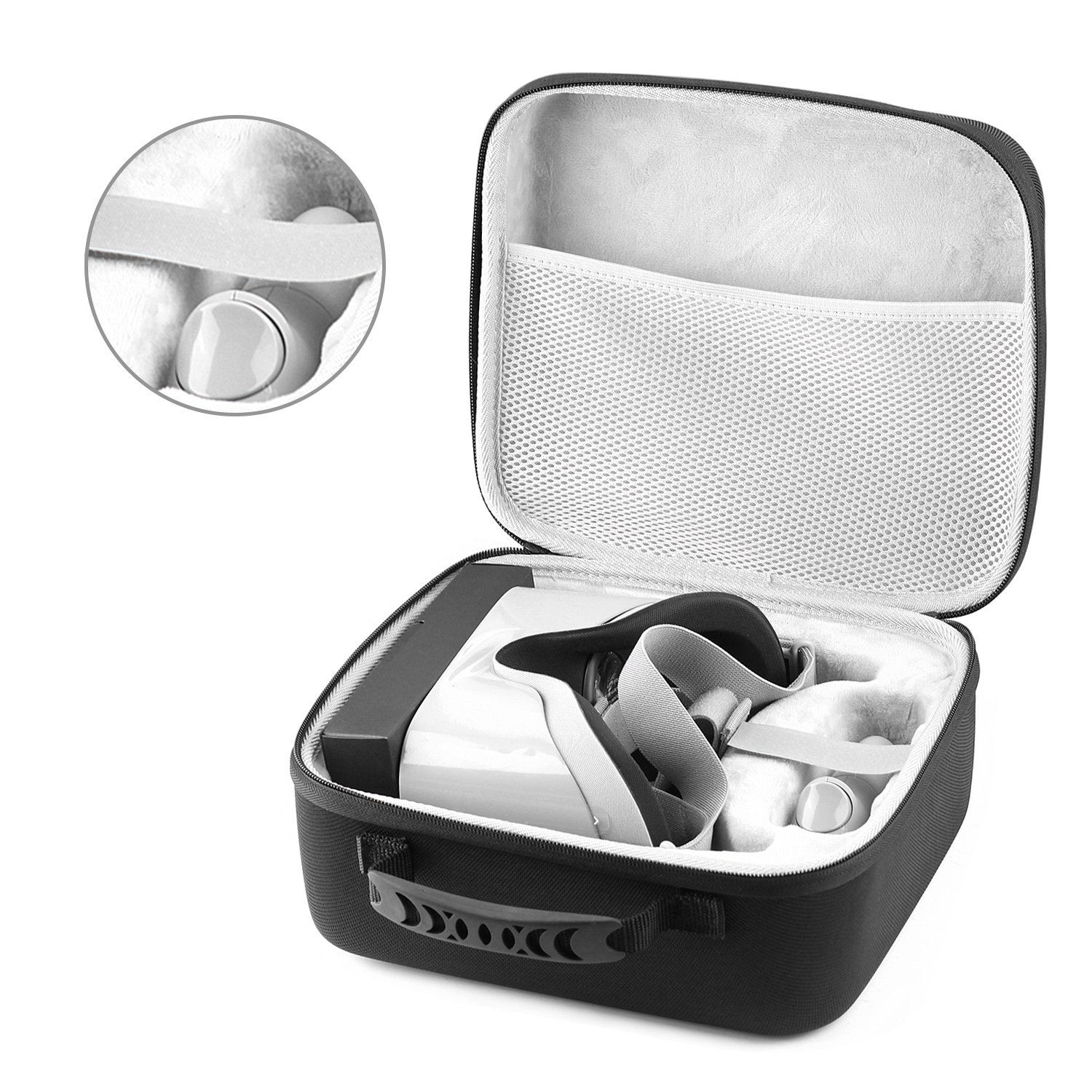 Amazon Com Oculus Go Case Myriann Travel Handheld Carrying Case For Oculus Go Remote Controller And All Accessories Video Games