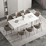 Vabches Extendable Dining Table for 6 8 10, 55'' to