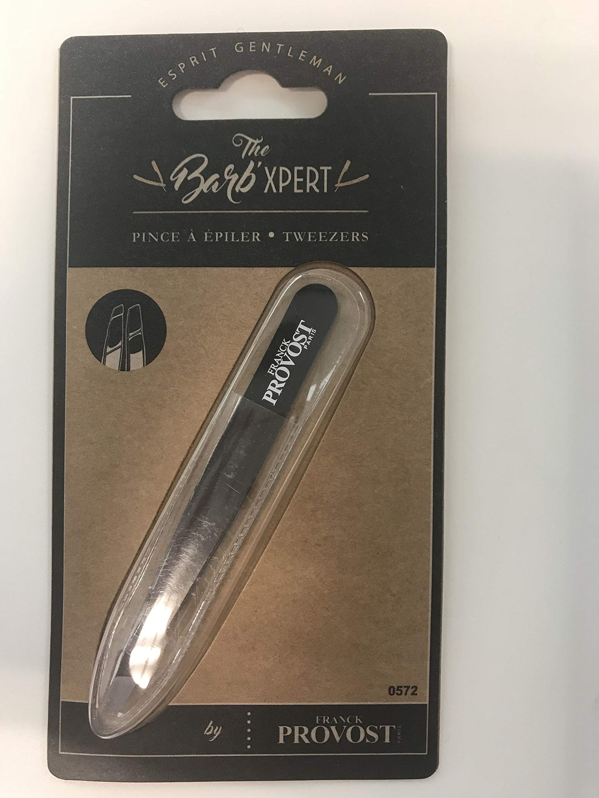 Franck Provost The Barb'XpertEyebrow Tweezers - 20 G, Silver, Modern Style