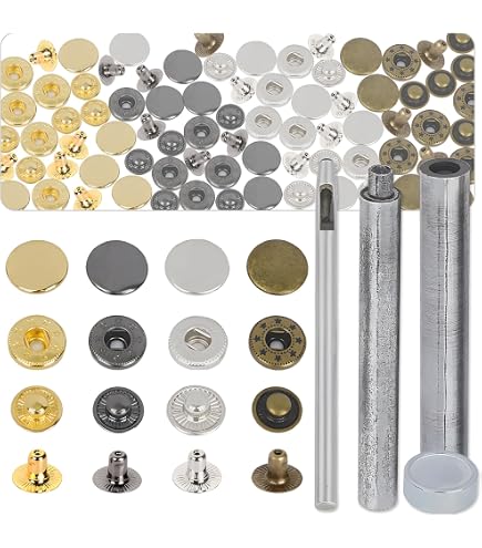 CRAFTMEMORE Bottoni a pressione magnetici di qualità, resistenti, per
