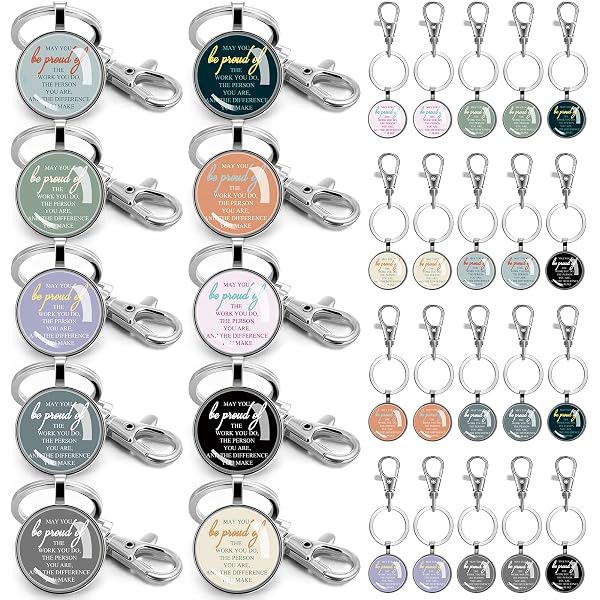 Trnayi 12-Pack Dad Keychains - Stainless Steel Engraved Keyrings, Bulk Gift For Father's Day, Birthday, Christmas