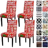 YEESSION Stretch Dining Chair Covers Removable Washable Seat Parson Chair Protector Slipcover for Dining Room,Party,Banquet,H