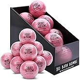 Body & Earth Bath Bombs Gift Set for Women, 10 X 3.5 oz Essential Oils Cherry Blossom Handmade Birthday Gift Idea for Family, Women, Mother's Day Gifts