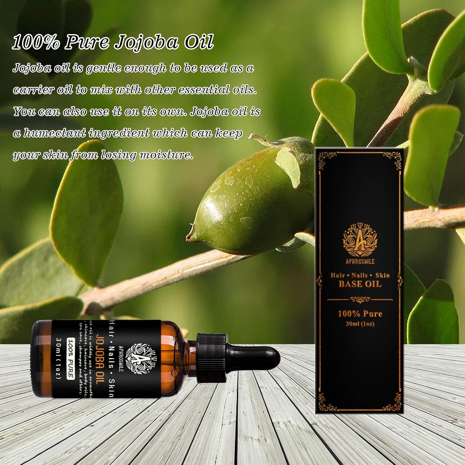 100% Pure Jojoba Oil for Massage 30ml Carrier Oil - Jojoba Oil for Skin Care 1oz Base Oil - Jojoba Oil for Hair Care - Image 3