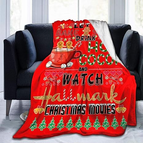 Amazon Co Jp Let S Bake Stuff Drink Hot Cocoa And Watch クリスマス映画 快適 薄くて暖かいフランネル 4シーズン 大人用 子供 カウチ 航空機 タオル キルト クリスマスプレゼント 80 X 60インチ ユニセックス 大人 クイーン L ホーム キッチン
