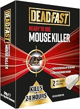 Deadfast Ready to Use Pre-Baited Mouse Killer Bait Station Twin Pack White