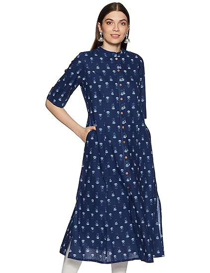 Women's Cotton a-line Kurti