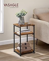 VASAGLE Side Table, Small End Table, Tall