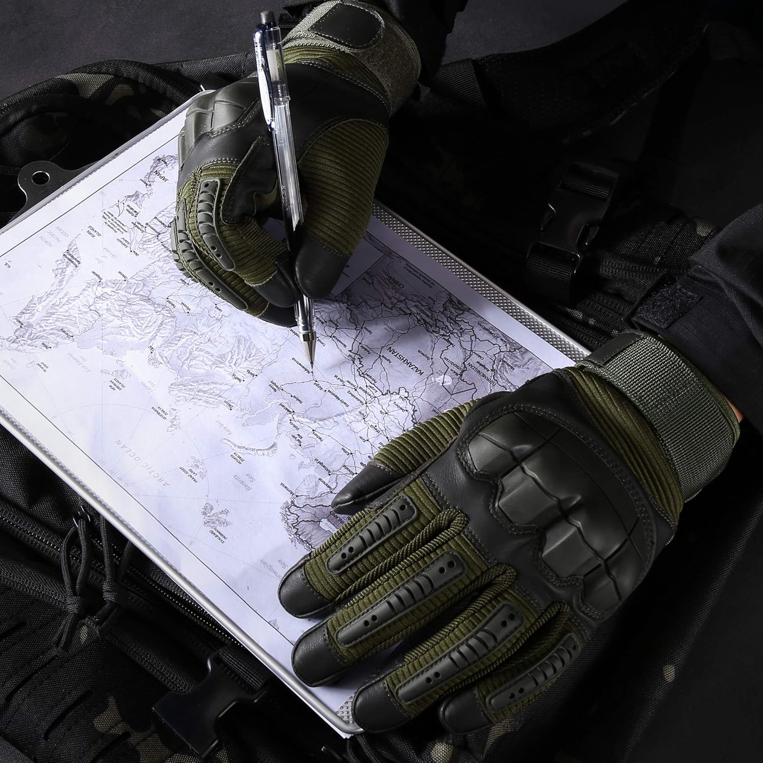 WTACTFUL Army Military Tactical Touch Screen Full Finger Gloves for Motorcycle Motorbike Hunting : Sports & Outdoors