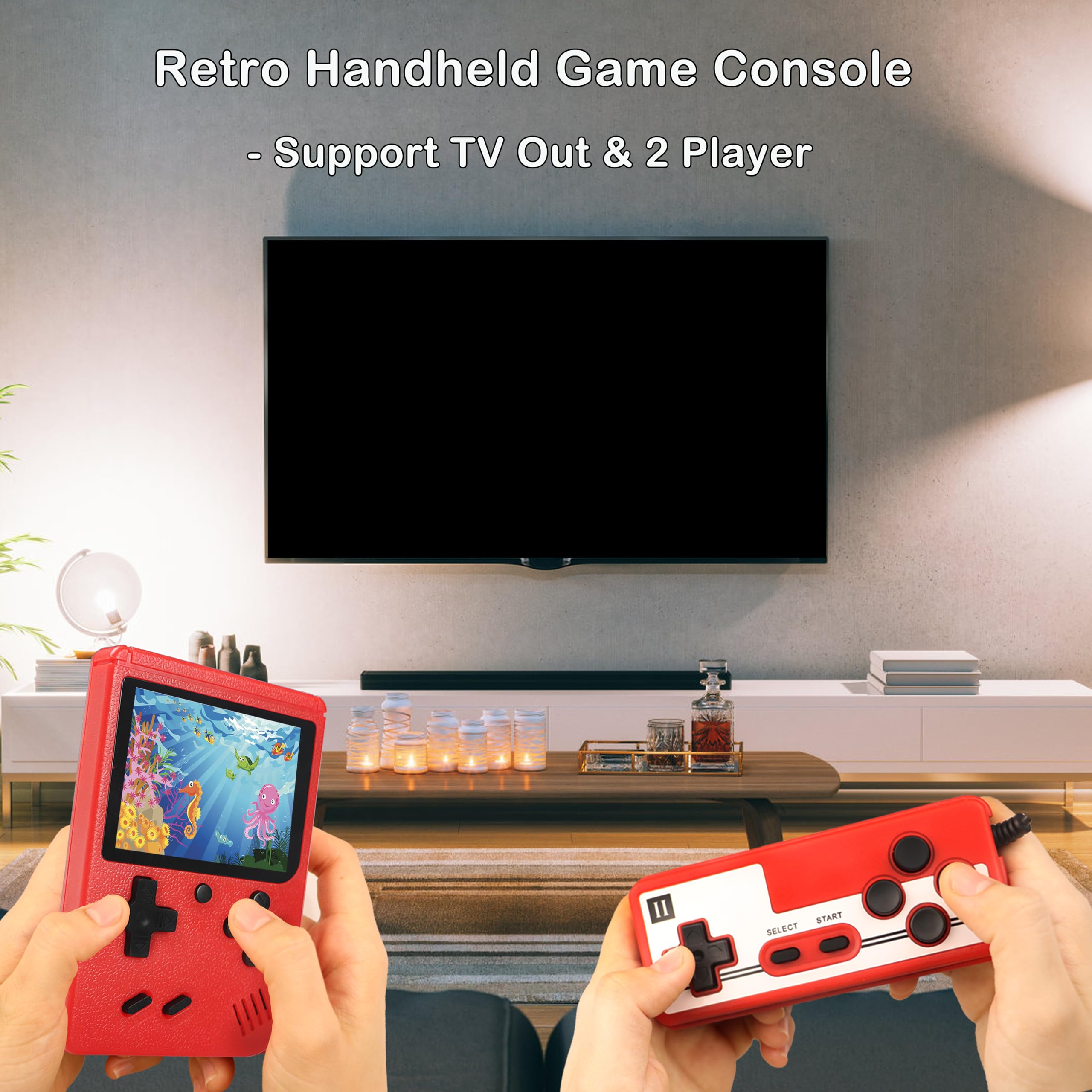 Retro Handheld Game, Portable Gaming System with 500 Classic Games,3.0