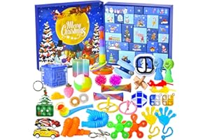ZTBBW Fidget Advent Calendar 2023 for Kids Adults, Christmas Countdown Calendar with Fun & Sensory Fidget Toys, Count Down to Christmas with 24 Days of Surprises Christmas Gifts Box for Boys Girls Teens