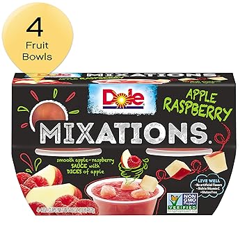 Amazon Com Dole Fruit Bowls Mixations Apple Raspberry 4 Ounce