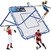 Volleyball Baseball Rebounder Net, Softball Rebounder Pitchback Net Quick Adjustments, Quick Adjustments Lacrosse Bounce Back Practice Equipment, Ideal for Outdoor Indoor and Backyard Training
