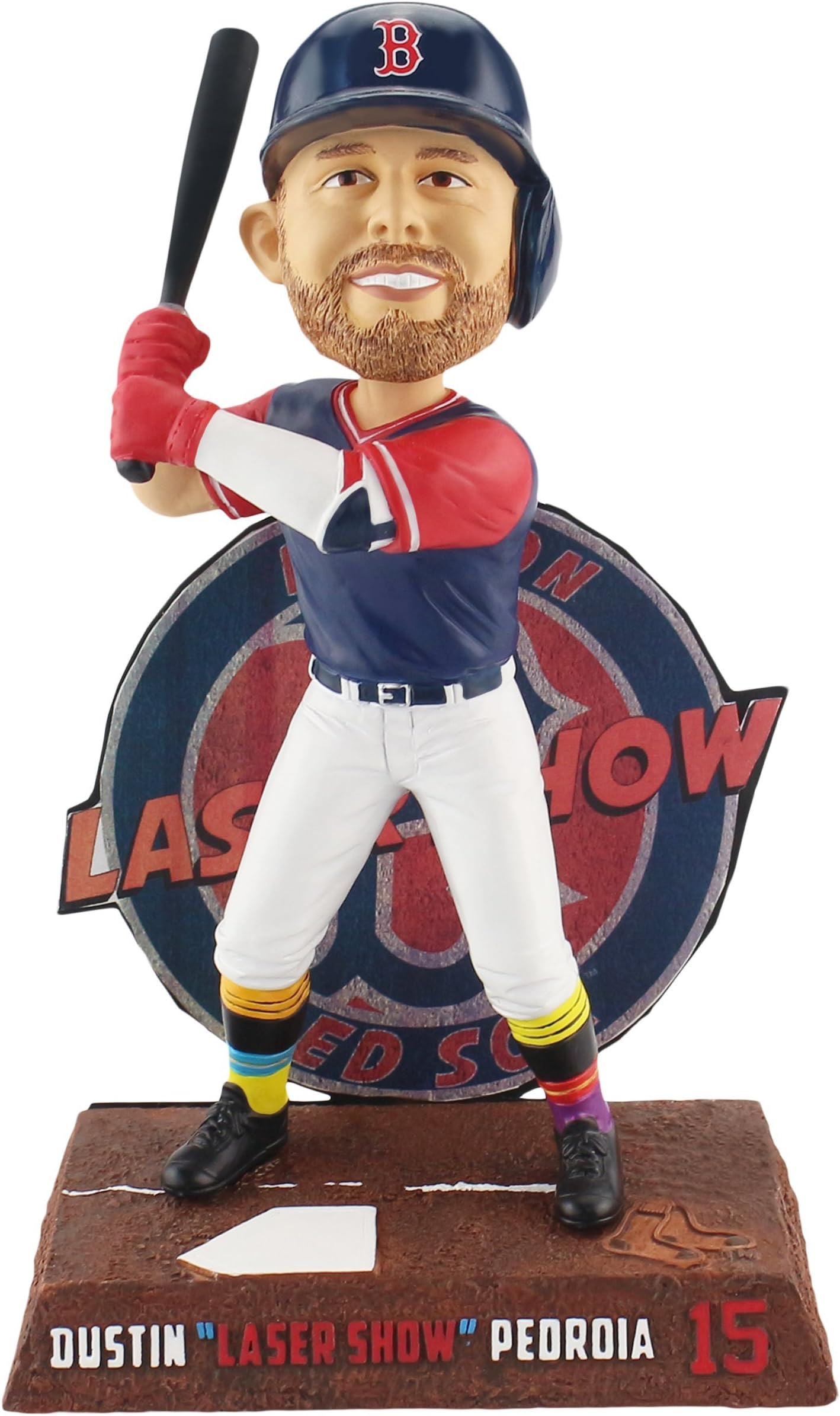 Forever Collectibles Dustin Pedroia Boston Red Sox Players Weekend - Laser Show Bobblehead MLB