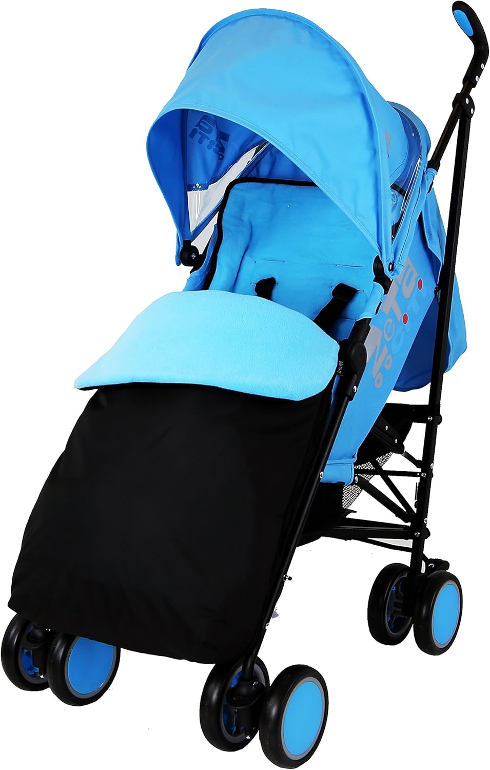 Zeta Citi Stroller Buggy Pushchair Ocean with Footmuff