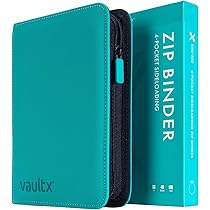 Vault X 4 Pocket Zip Binder, 160 Cards, Exo-Tec Material, 20 Side